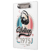 Vintag seit 1975 Kopfhörer Klemmbrett (Links)