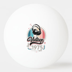Vintag seit 1975 Kopfhörer Tischtennisball