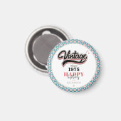 Vintag seit - 1975 magnet (Vorderseite/Rückseite)