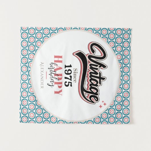 Vintag seit - 1975 wandteppich (Vorderseite (Horizontal))