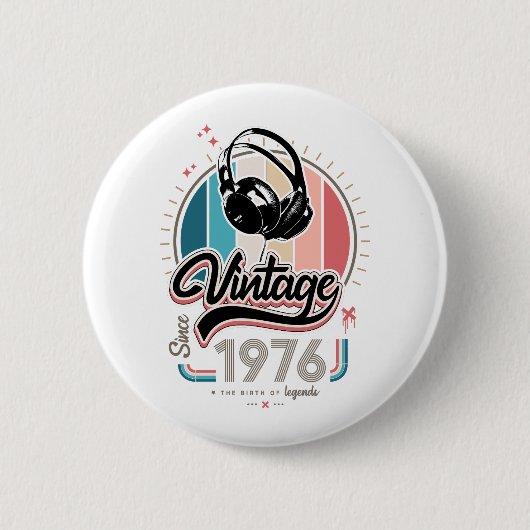 Vintag seit 1976 button (Vorderseite)