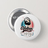 Vintag seit 1976 button (Vorne & Hinten)