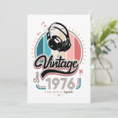 Vintag seit 1976 einladung (Stehend Vorderseite)