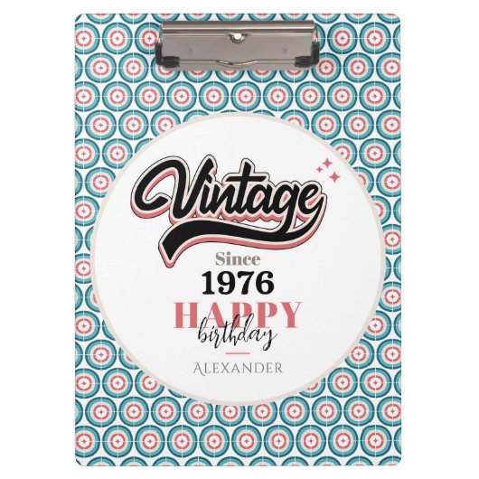 Vintag seit - 1976 klemmbrett (Vorderseite)