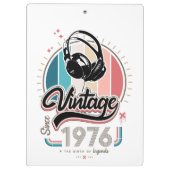 Vintag seit 1976 klemmbrett (Rückseite)