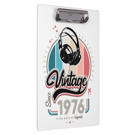 Vintag seit 1976 klemmbrett (Rechts)