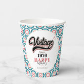 Vintag seit - 1976 pappbecher (Rückseite)