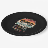 Vintag seit 1976 pappteller (Schrägansicht)