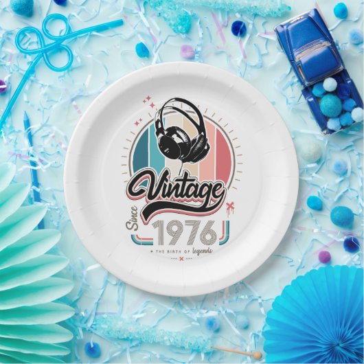 Vintag seit 1976 pappteller (Party)