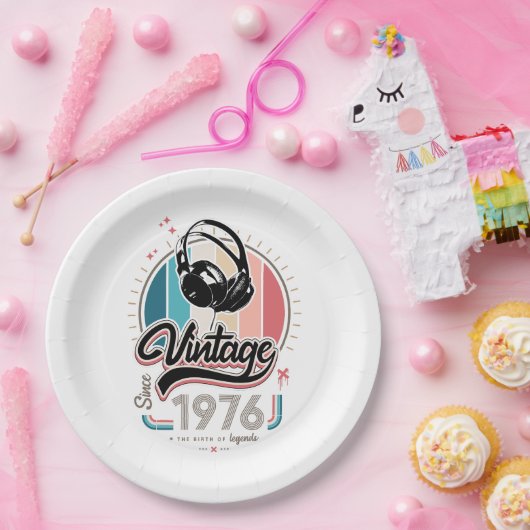 Vintag seit 1976 pappteller (Party)