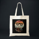 Vintag seit 1976 tragetasche<br><div class="desc">Das perfekte Vintage Geburtstagsgeschenk mit Ihrem Geburtsjahr und schönen Retrofarben. Sehr nette alte Schule und modernes Design gleichzeitig.</div>