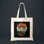 Vintag seit 1976 tragetasche<br><div class="desc">Das perfekte Vintage Geburtstagsgeschenk mit Ihrem Geburtsjahr und schönen Retrofarben. Sehr nette alte Schule und modernes Design gleichzeitig.</div>