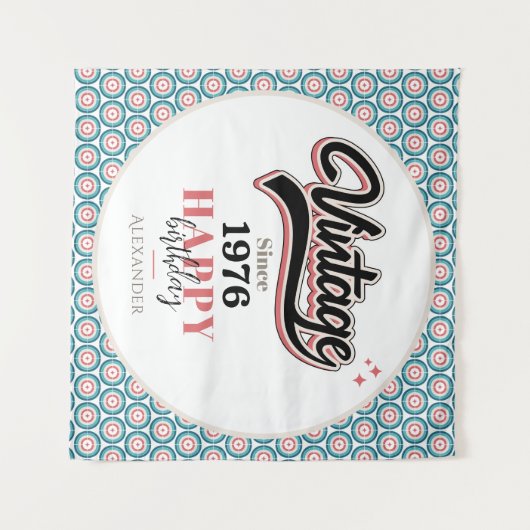 Vintag seit - 1976 wandteppich (Vorderseite (Horizontal))