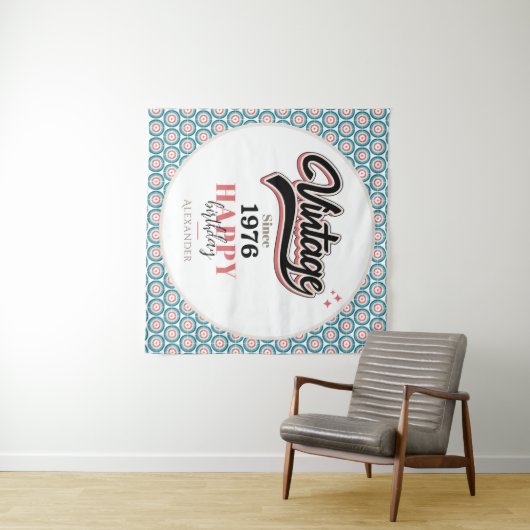 Vintag seit - 1976 wandteppich (Beispiel (Horizontal))