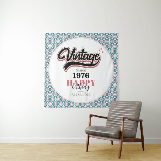 Vintag seit - 1976 wandteppich (Beispiel)