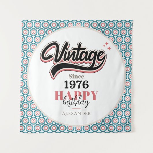 Vintag seit - 1976 wandteppich (Vorderseite)