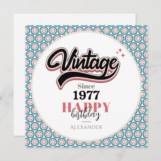 Vintag seit - 1977 (Vorne/Hinten)