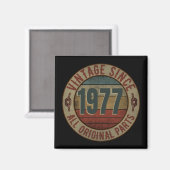 VINTAG SEIT 1977 ALLE ORIGINALTEILE. MAGNET (Vorderseite/Rückseite)