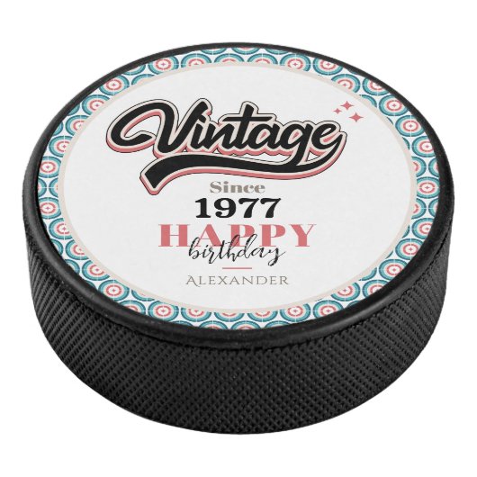 Vintag seit - 1977 eishockey puck (3/4)