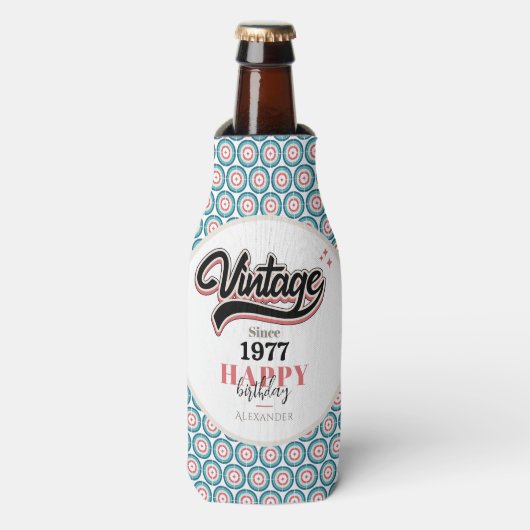 Vintag seit - 1977 flaschenkühler (Flaschenvorderseite)