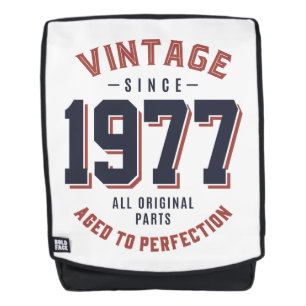 Vintag seit 1977 Geburtstagsgeschenk Rucksack