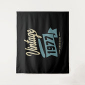 Vintag seit 1977 Geburtstagsgeschenk Wandteppich (Vorderseite)