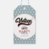 Vintag seit - 1977 geschenkanhänger (Rückseite)