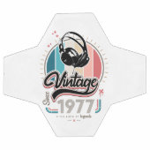 Vintag seit 1977 Kopfhörer Fußball (Flach)