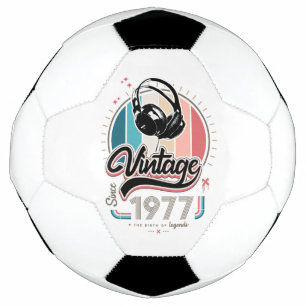 Vintag seit 1977 Kopfhörer Fußball