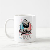 Vintag seit 1977 Kopfhörer Kaffeetasse (Links)