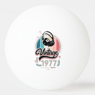 Vintag seit 1977 Kopfhörer Tischtennisball