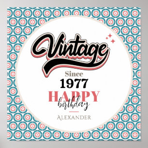 Vintag seit - 1977 poster