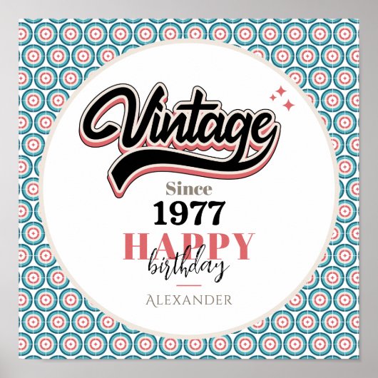 Vintag seit - 1977 poster (Vorne)