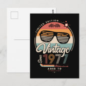 Vintag seit 1977 postkarte (Vorne/Hinten)