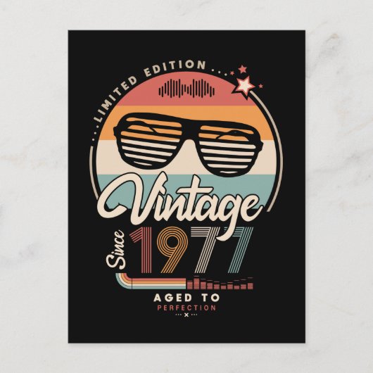 Vintag seit 1977 postkarte (Vorderseite)