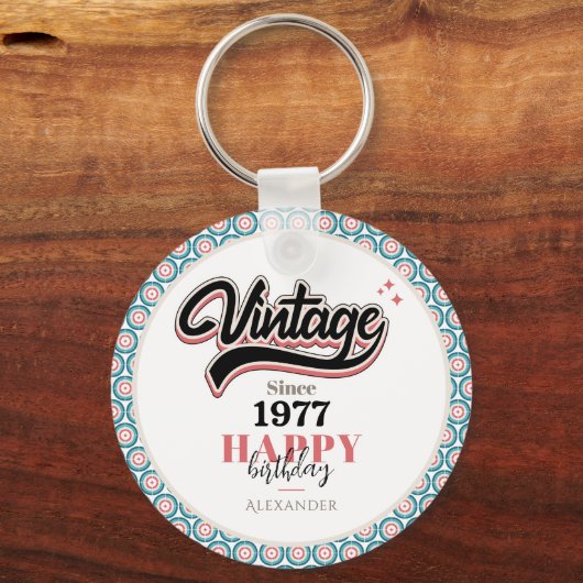 Vintag seit - 1977 schlüsselanhänger (Rückseite)