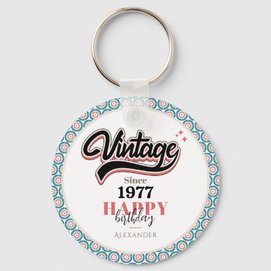 Vintag seit - 1977 schlüsselanhänger (Rückseite)