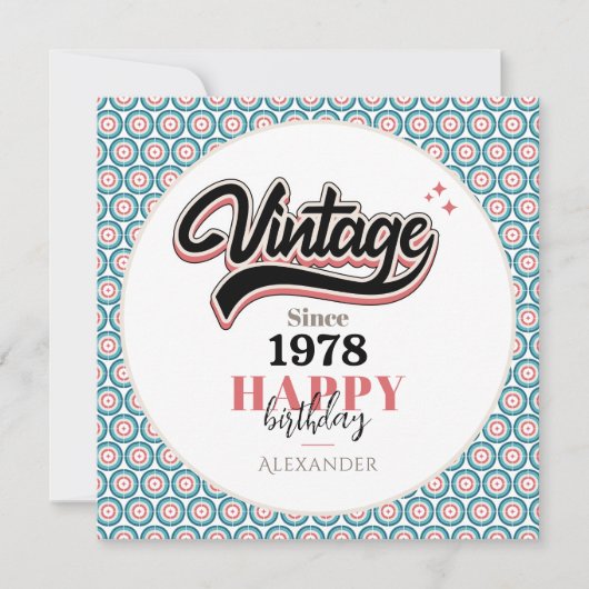 Vintag seit - 1978 (Vorderseite)