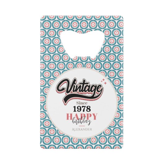 Vintag seit - 1978 geldbeutel flaschenöffner (Vorderseite)