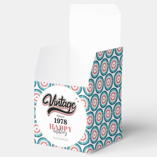 Vintag seit - 1978 geschenkschachtel (Geöffnet)