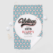 Vintag seit - 1978 golfhandtuch (Insitu)