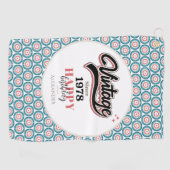 Vintag seit - 1978 golfhandtuch (Horizontal)