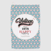 Vintag seit - 1978 golfhandtuch (Vorderseite)