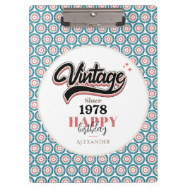 Vintag seit - 1978 klemmbrett