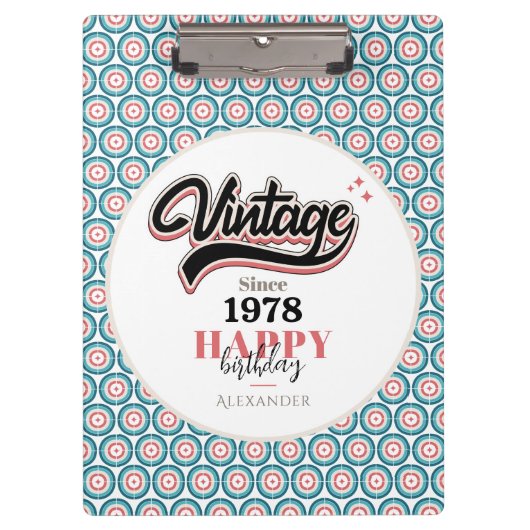 Vintag seit - 1978 klemmbrett (Vorderseite)