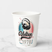 Vintag seit 1978 pappbecher (Rückseite)