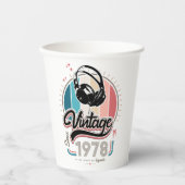 Vintag seit 1978 pappbecher (Vorderseite)