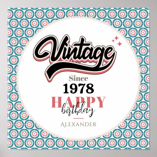 Vintag seit - 1978 poster (Vorne)