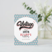 Vintag seit - 1978 postkarte (Stehend Vorderseite)