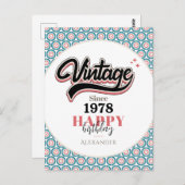 Vintag seit - 1978 postkarte (Vorne/Hinten)